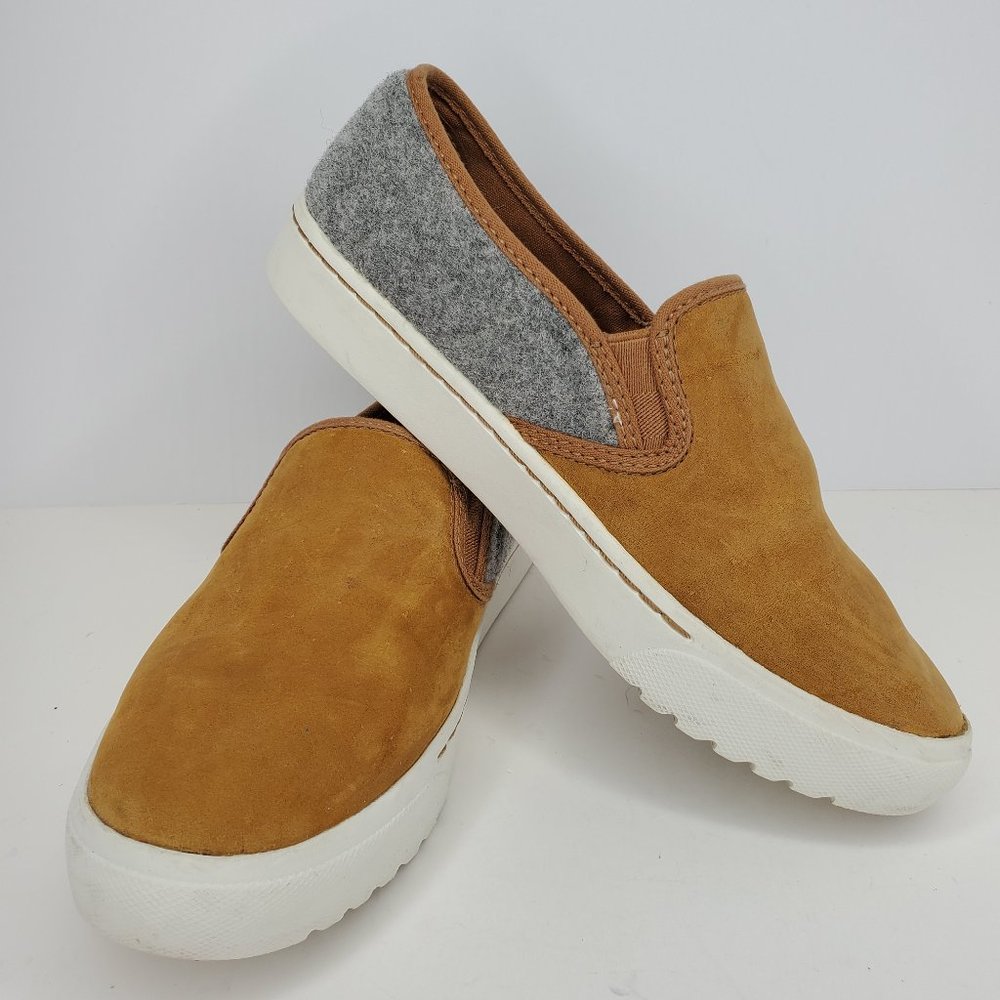 Sorel Campsneak Women's Size 7.5 Gray & Brown Slip On Shoes.